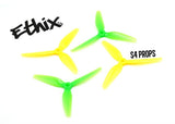 HQ Ethix S4 Lemon Lime 5" 3-BLADE PROPS (2CW+2CCW) - PC