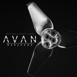 AVAN BABYHAWK 2.3 INCH PROPELLER. 2.3X2.7X3. 6 CW + 6 CCW PACK - Clear Blue