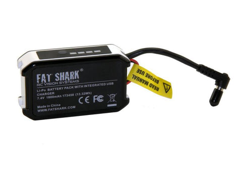 FATSHARK USB CHARGING BATTERY PACK 1800MAH 2S