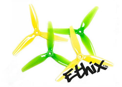 HQ Ethix S4 Lemon Lime 5" 3-BLADE PROPS (2CW+2CCW) - PC